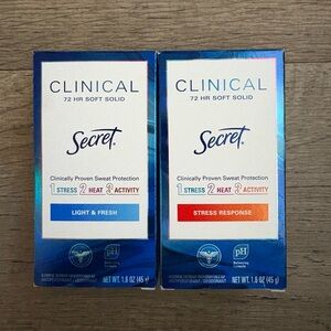 NWT Secret Clinical 72 HR Soft Solid Deodorant